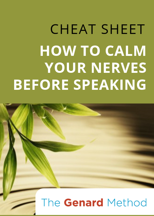 How to Calm Your Nerves Before Speaking